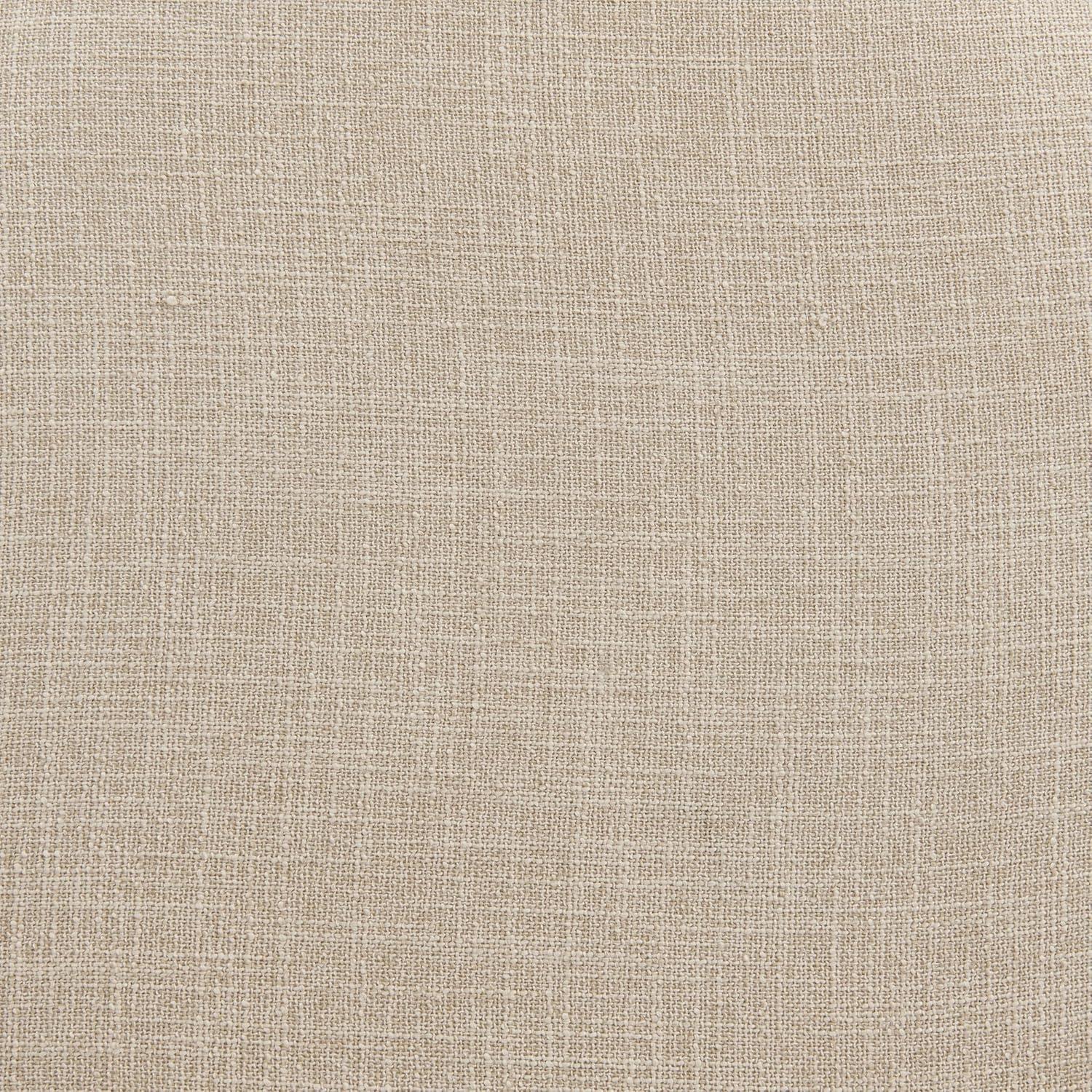 Alaterre Hanover Swivel Bar Height Stool, Weathered Brown and Beige, Solid Rubberwood Frame with Faux Linen Upholstered Seat, Nailhead Trim, Memory Return Swivel, 20 in. W x 22 in. D x 41 in. H