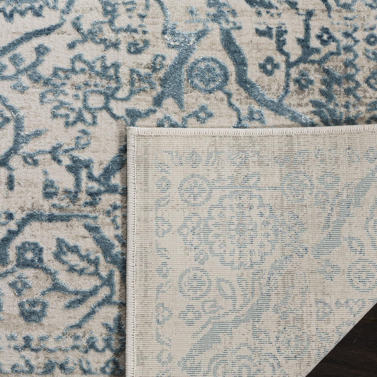 Princeton PRN714 Power Loomed Indoor Area Rug - Blue/Beige - 5'3"x7'6" - Safavieh.