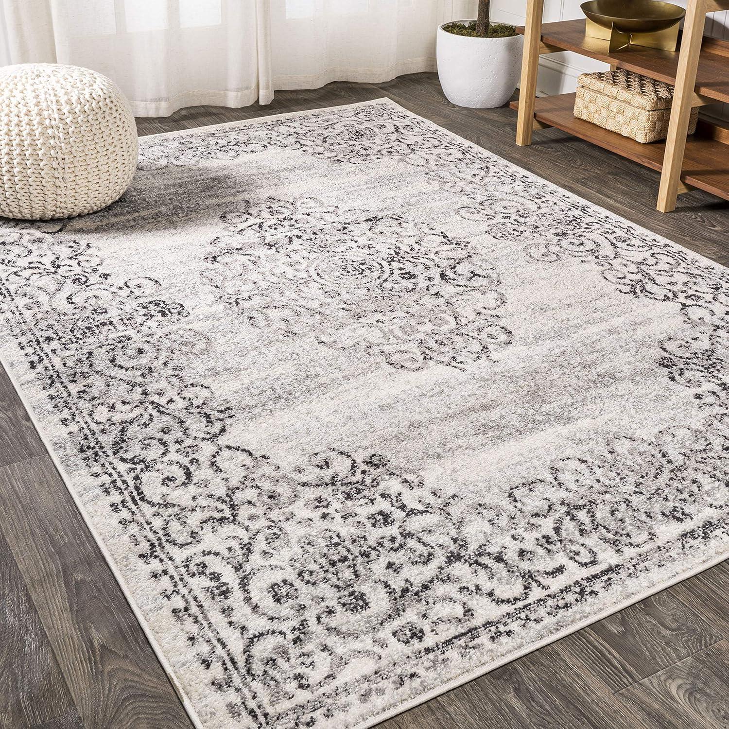 Minori Filigree Medallion Area Rug  - JONATHAN Y