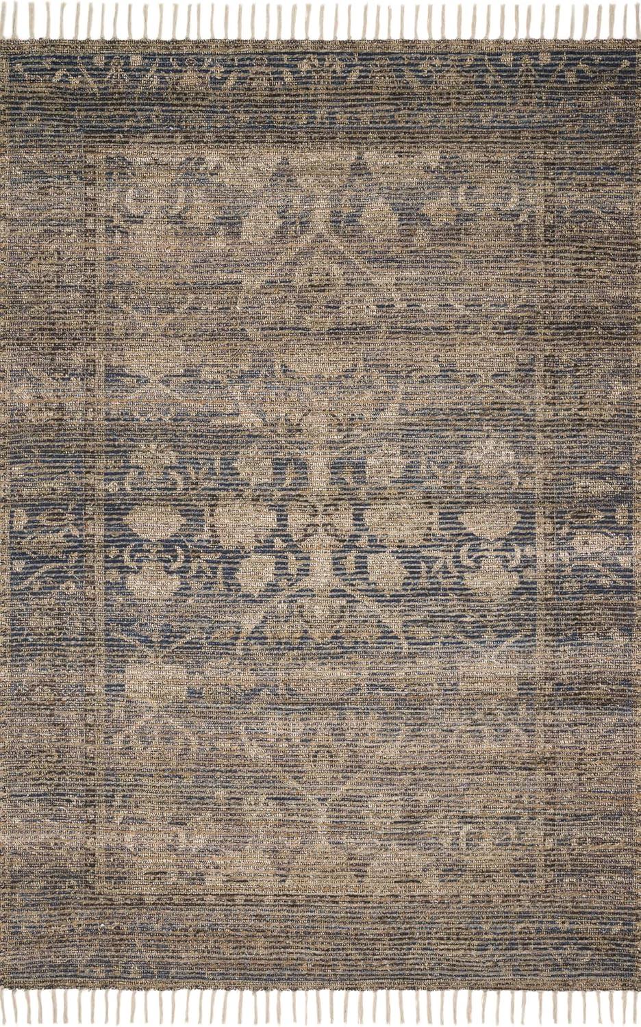 Justina Blakeney x Loloi Cornelia Collection Indigo / Natural TRANSITIONAL Area Rug 3'-6" x 5'-6"