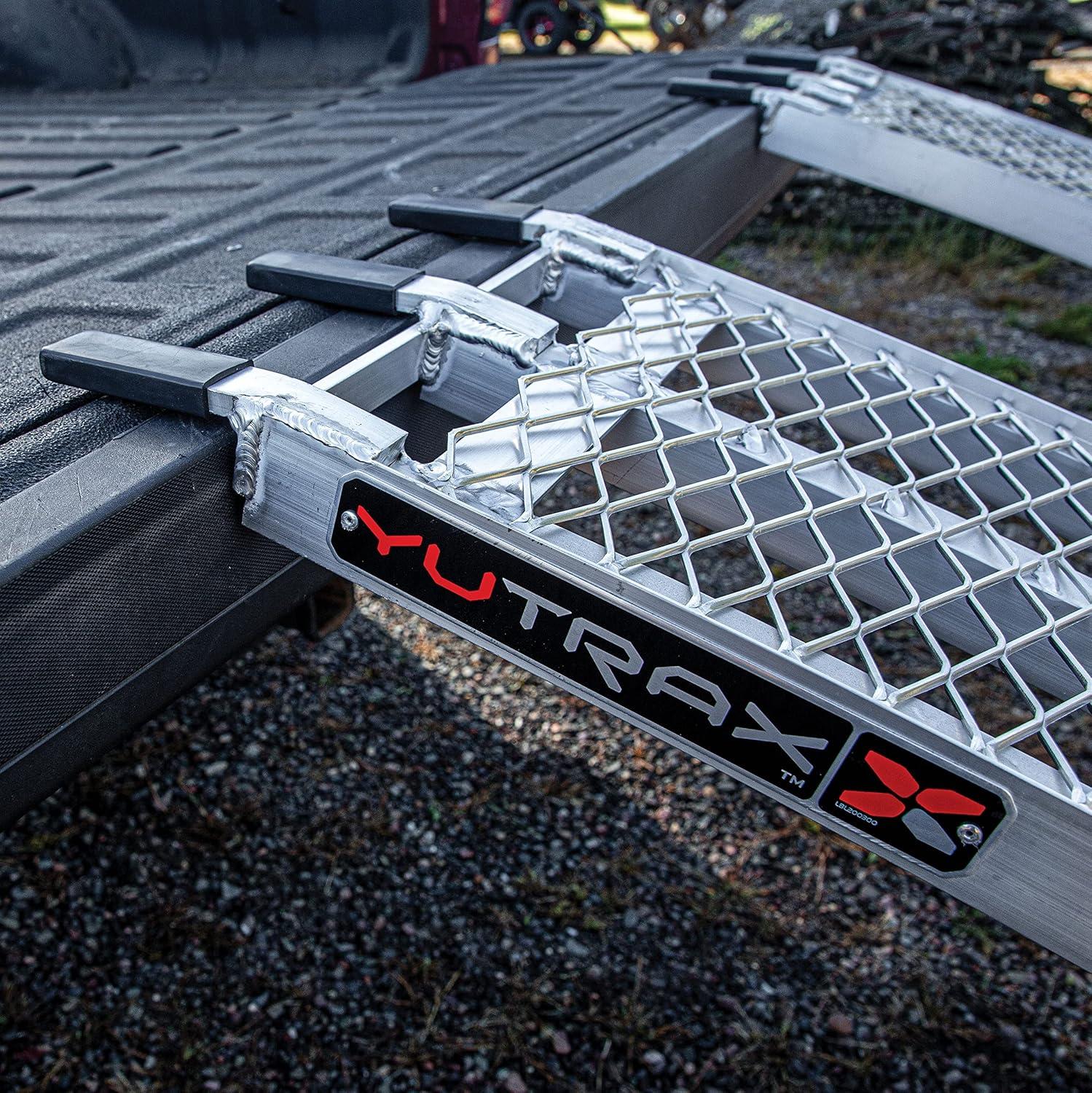 Yutrax TX107 XL Folding Arch Ramps - Pair - 12in.x89in. Open, 12in.x44.5in. Closed