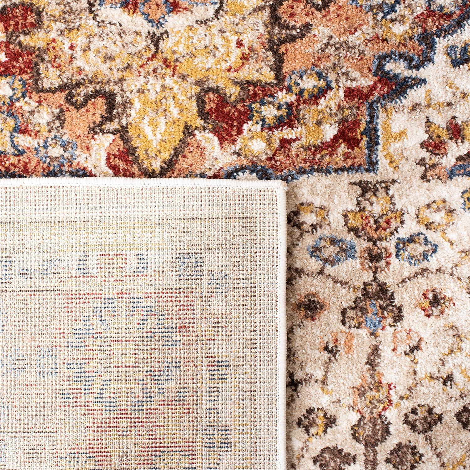 Bijar BIJ652 Power Loomed Area Rug - Brown/Rust - 3'x3' - Safavieh.