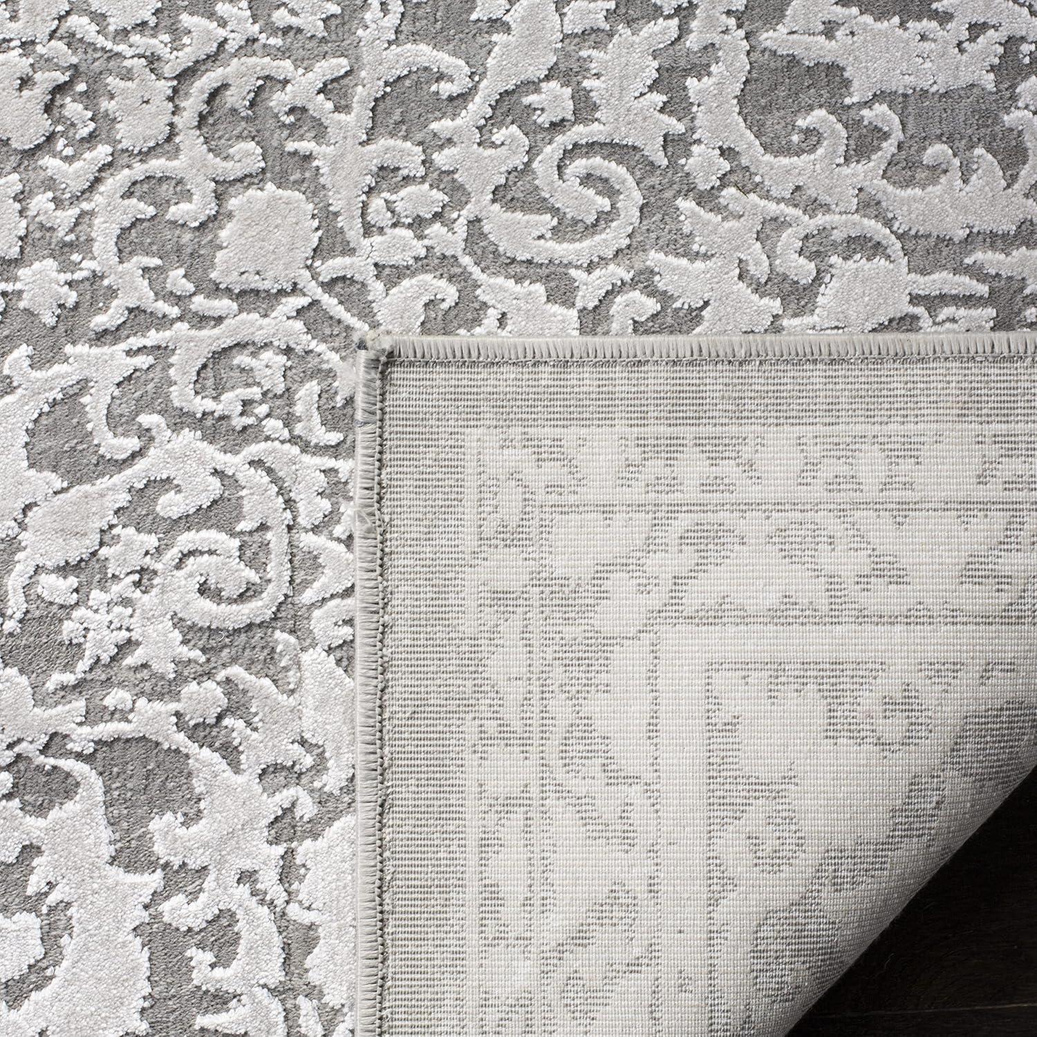 Princeton PRN713 Power Loomed Indoor Runner Rug - Grey/Beige - 2'x10' - Safavieh.