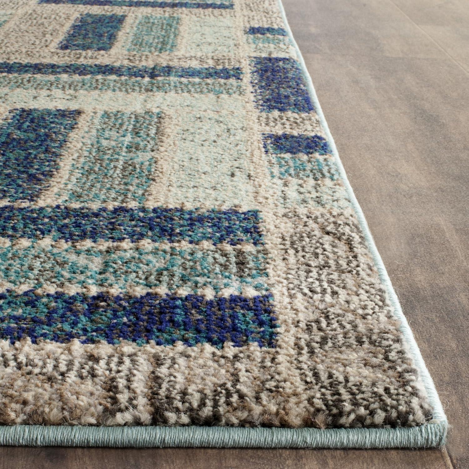 Monaco MNC214 Power Loomed Indoor Area Rug - Grey/Blue - 8'x11' - Safavieh