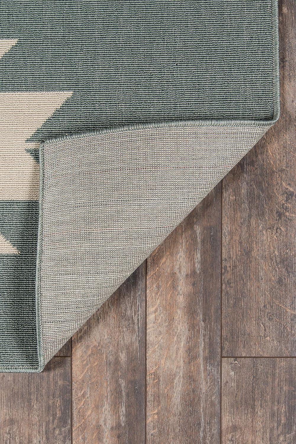 Genesis Southwestern Charcoal/Cream Indoor / Outdoor Area Rug