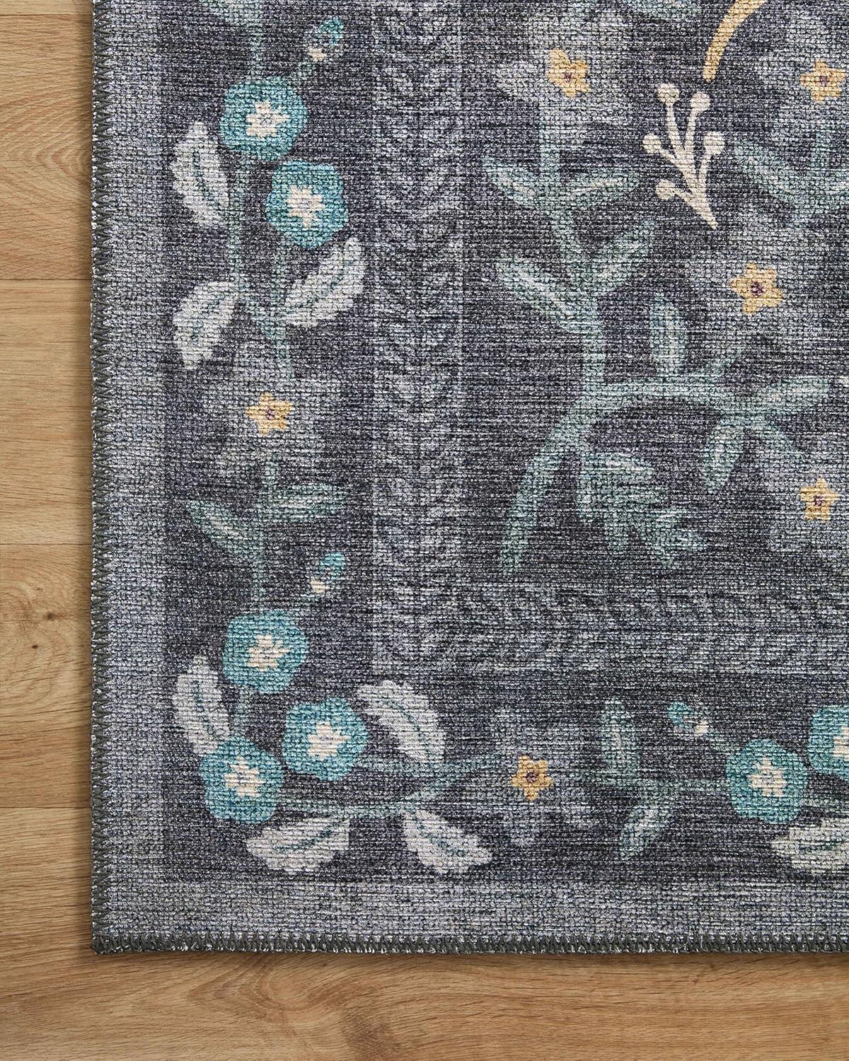 Rifle Paper Co. x Loloi Maison Nightingale Black Rug