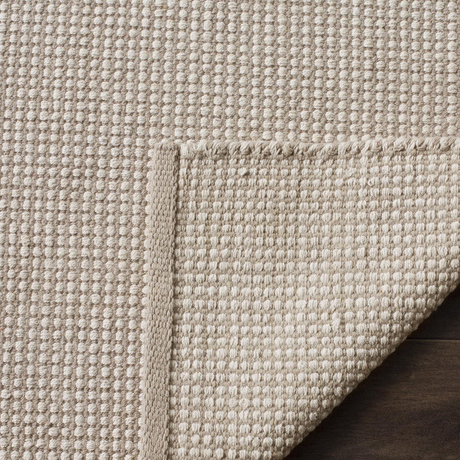 Montauk MTK345 Hand Woven Indoor Area Rug - Ivory/Grey - 6'x9' - Safavieh