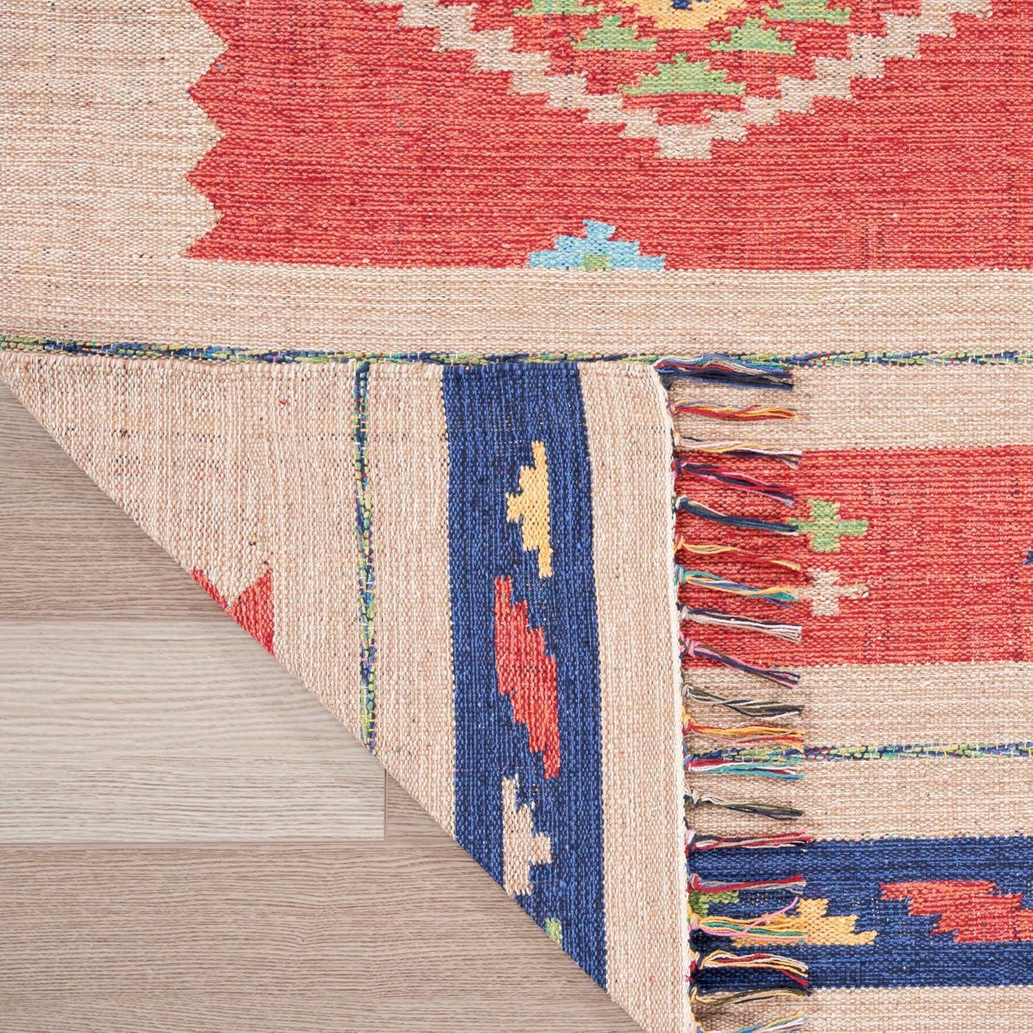 Nourison Baja Boho Geometric Southwestern Flatwoven Indoor Rug