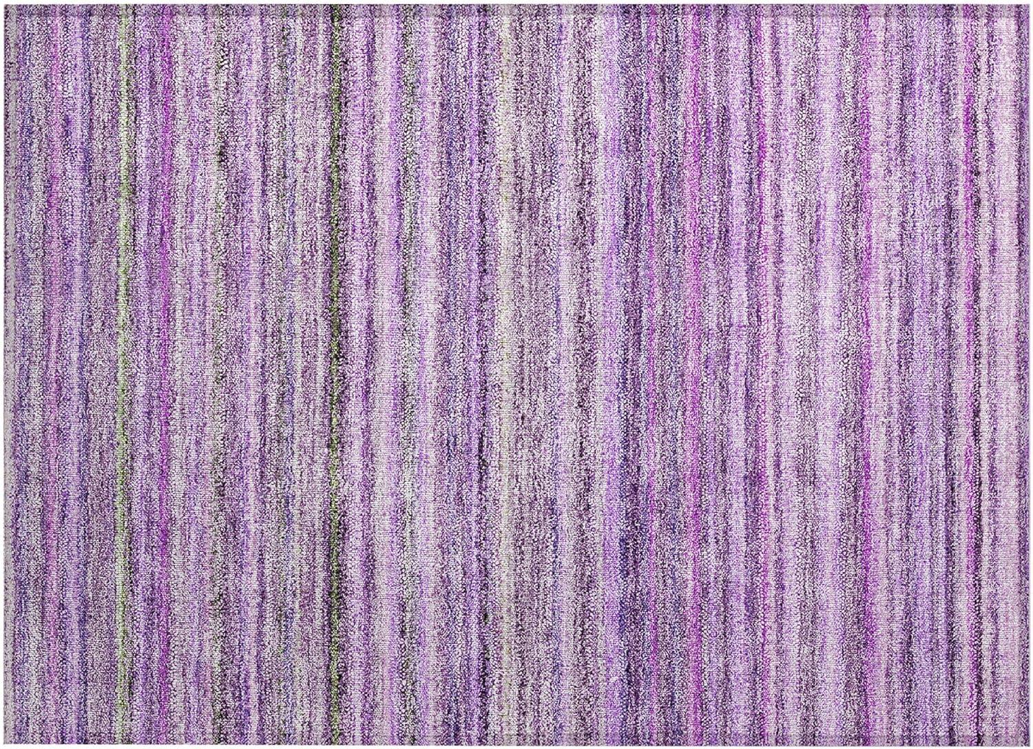 Addison Rugs Chantille ACN598 Purple 1'8" x 2'6" Indoor Outdoor Scatter Rug, Easy Clean, Machine Washable, Non Shedding, Entryway, Bedroom, Living Room, Dining Room, Kitchen, Patio Rug