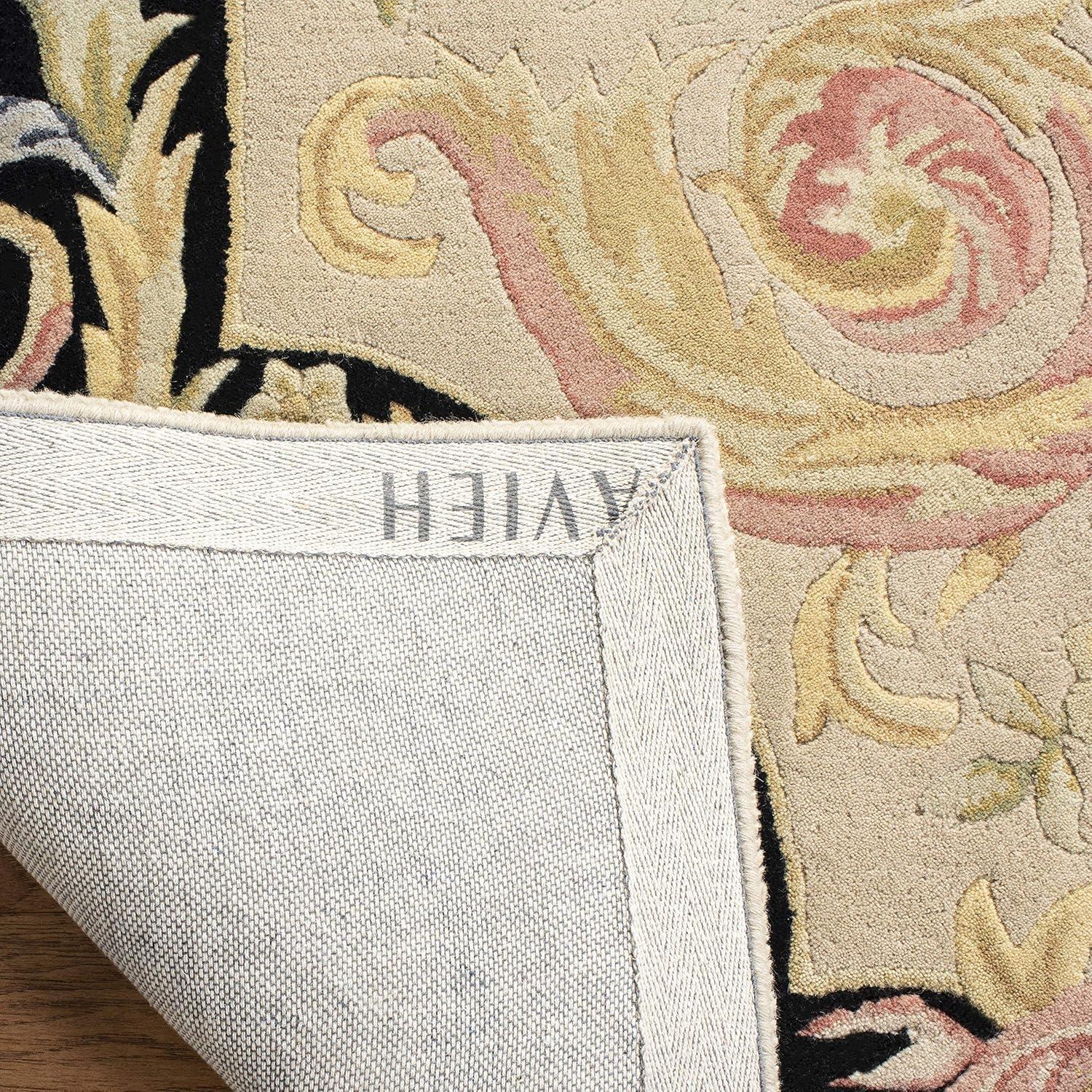 Savonnerie SAV206 Hand Tufted Area Rug - Ivory/Gold - 4'x6' - Safavieh.