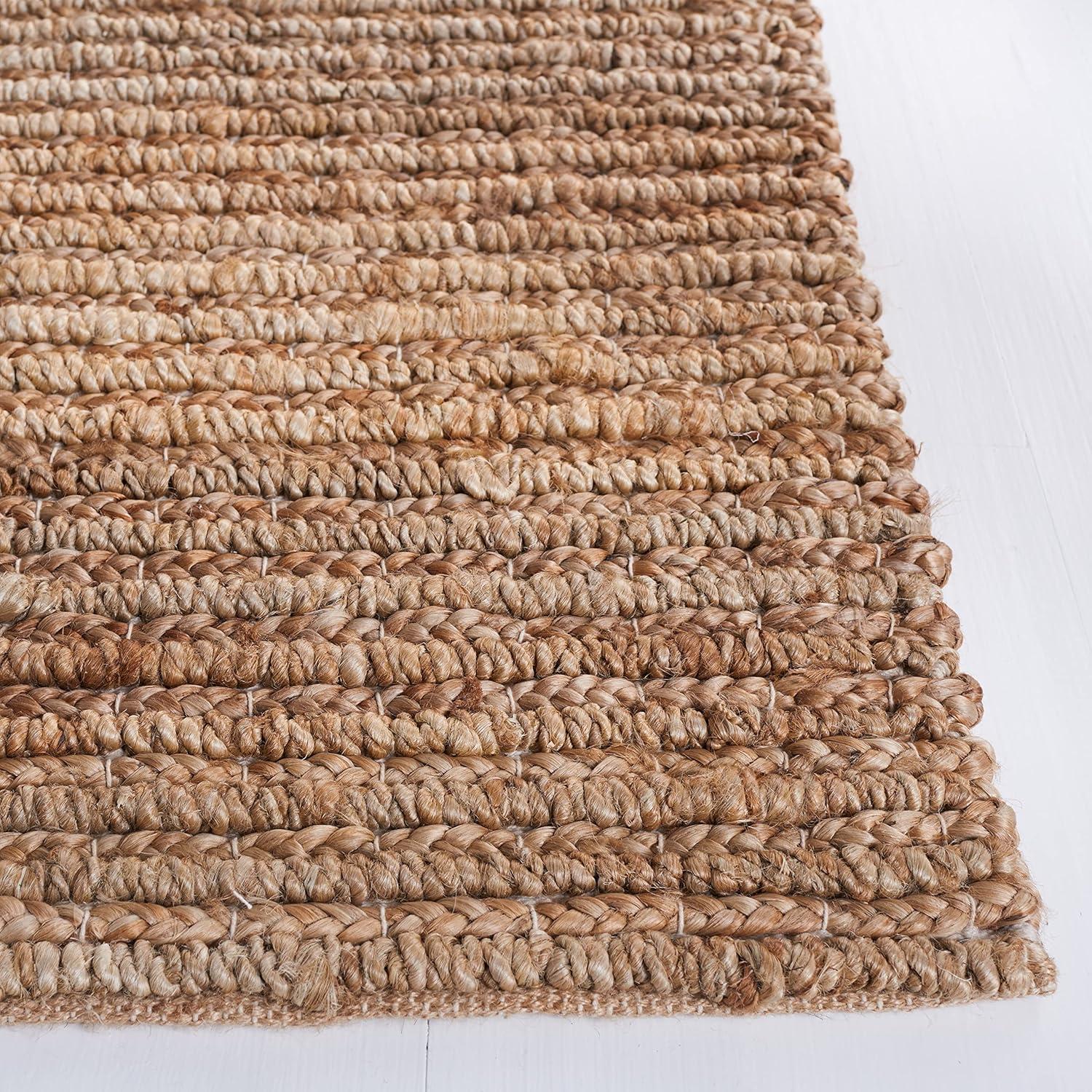 SAFAVIEH Natural Fiber Bryon Braided Jute Area Rug, Natural, 2' x 3'