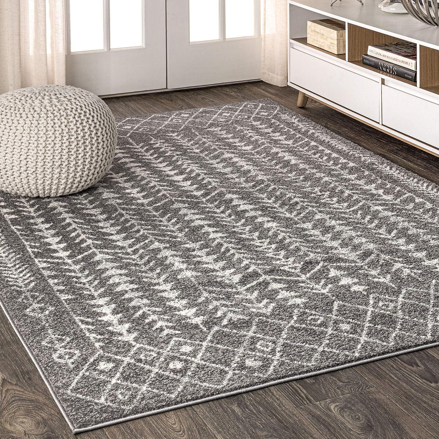 Ziri Moroccan Geometric Area Rug - JONATHAN Y