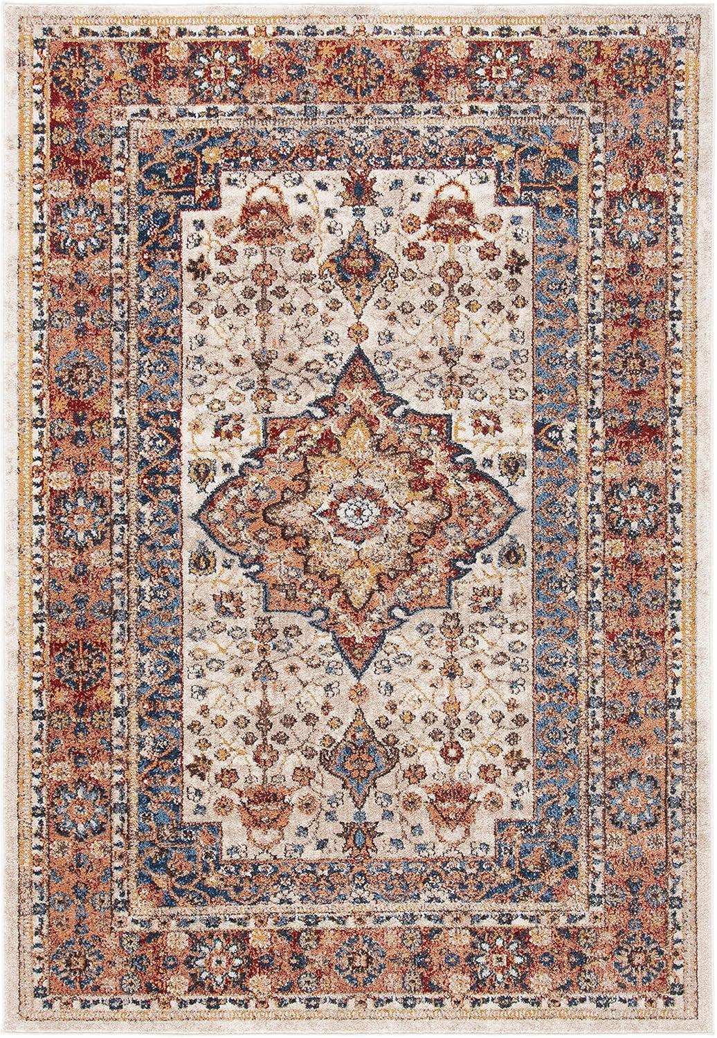 SAFAVIEH Bijar Rhona Oriental Area Rug, Brown/Rust, 3' x 5'
