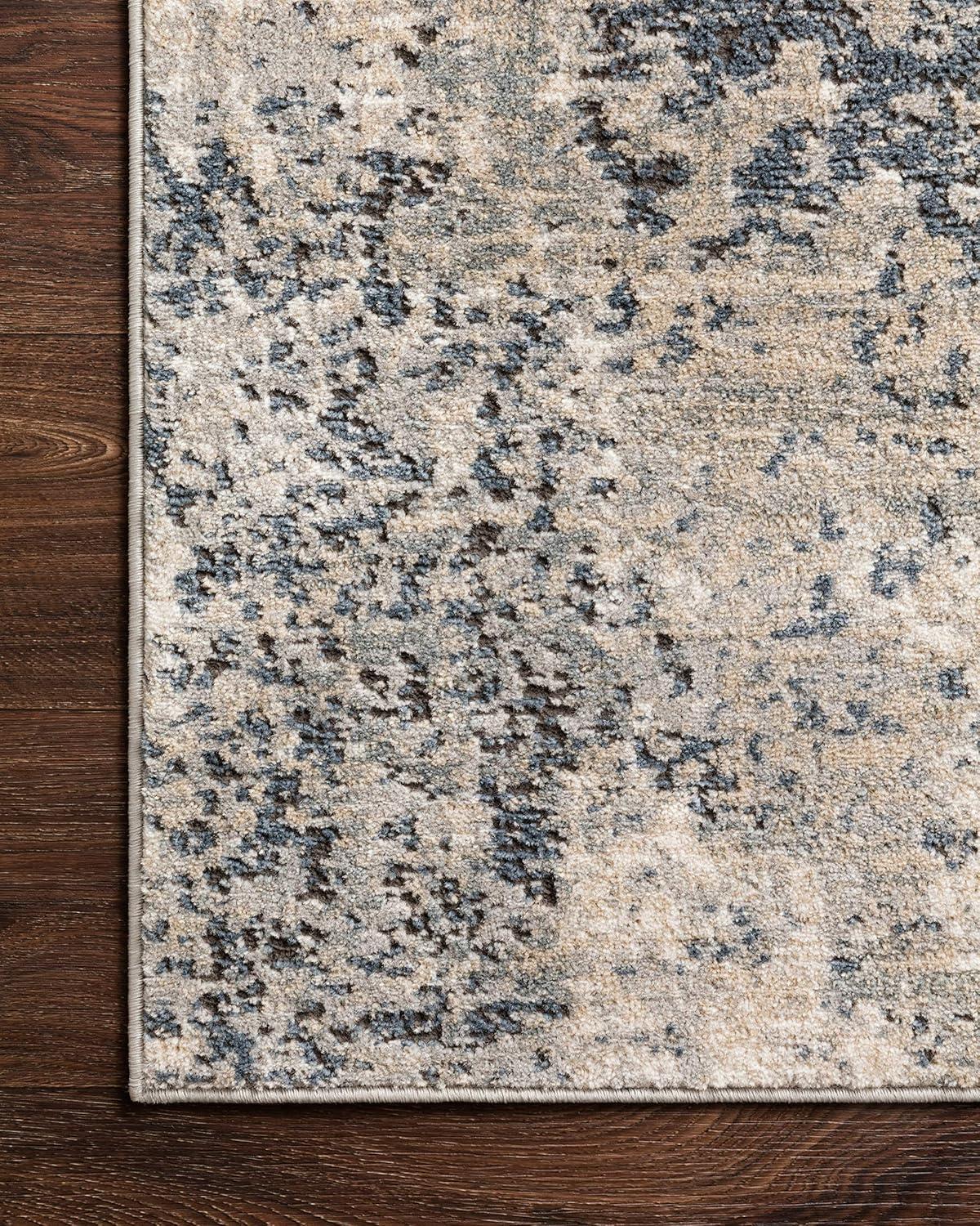 Loloi II Teagan Abstract Natural / Denim Area Rug