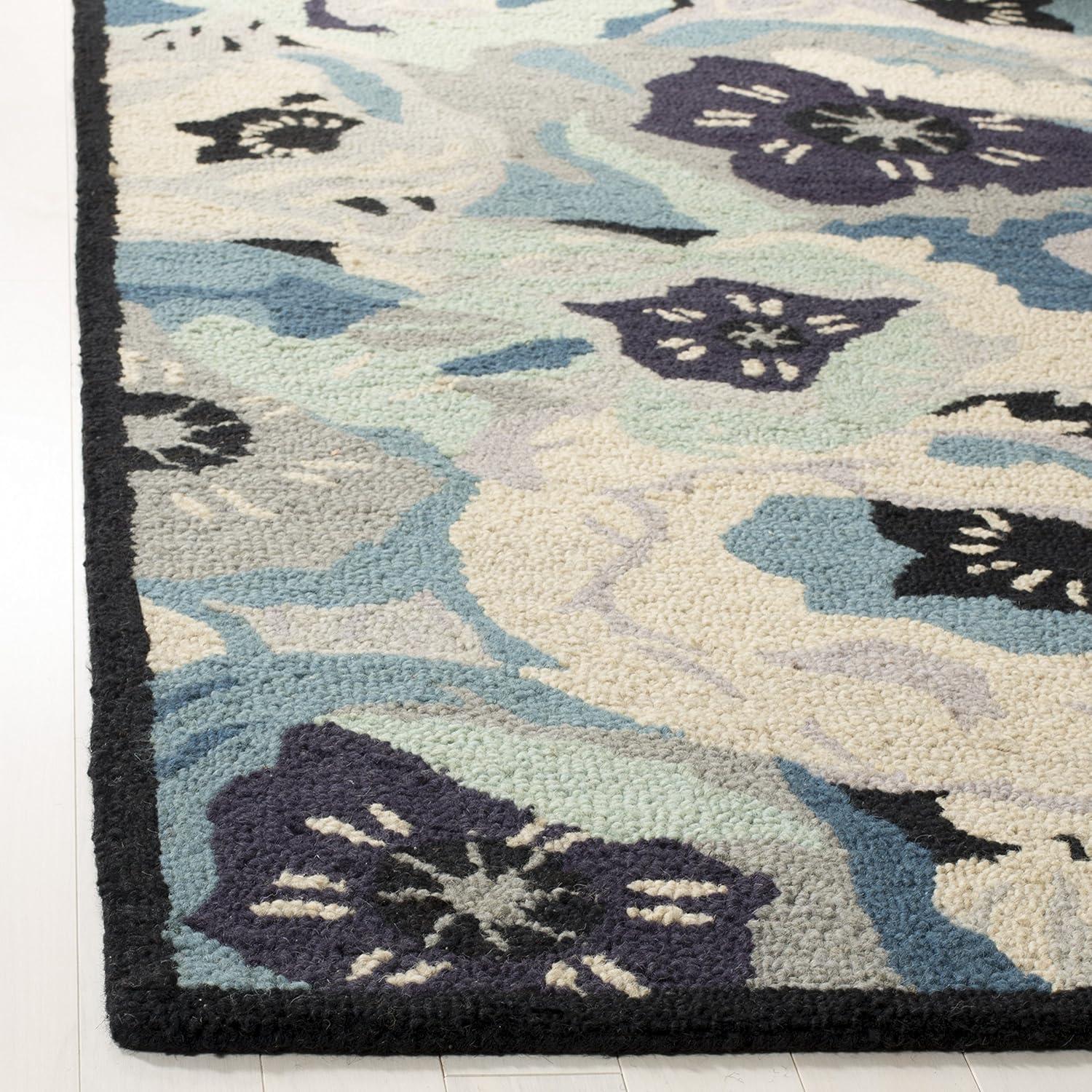 Hand Tufted Wool Floral Rug