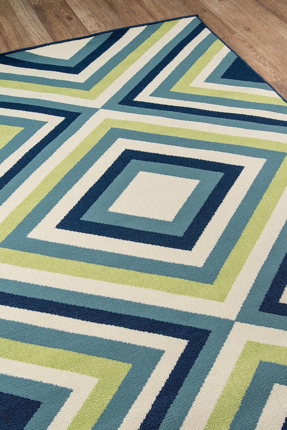 Momeni Baja Zig Zag Multi Indoor Outdoor Rug 1'8" X 3'7"