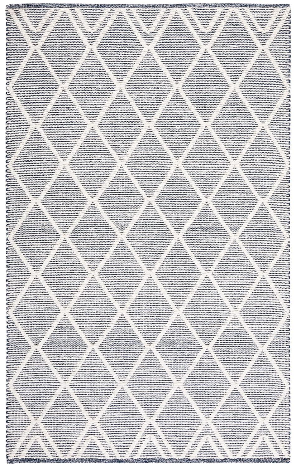 Natura NAT832 Hand Woven Area Rug - Navy/Ivory - 4'x6' - Safavieh.