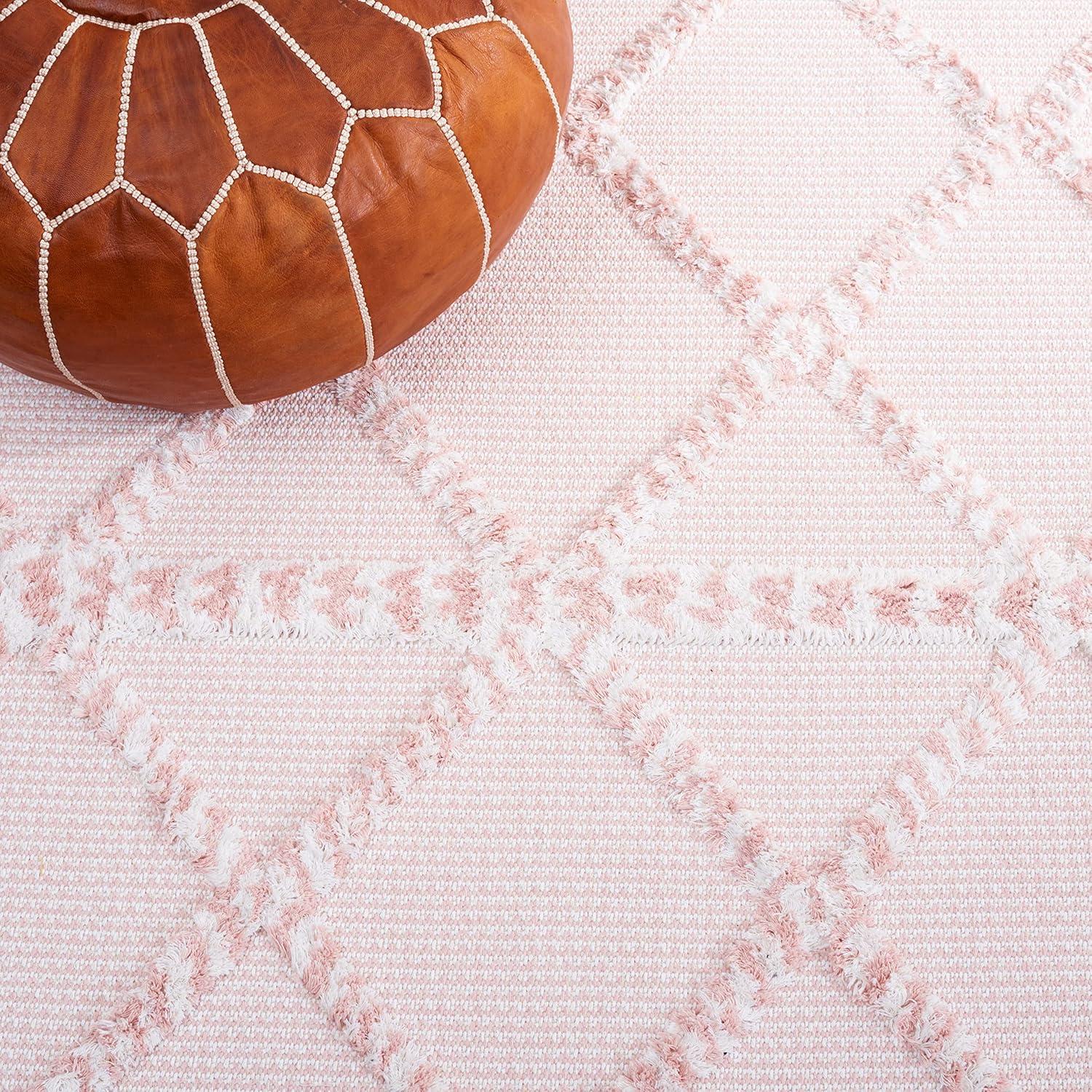 SAFAVIEH Augustine Reannon Geometric Runner Rug, Pink/Ivory, 2' x 9'