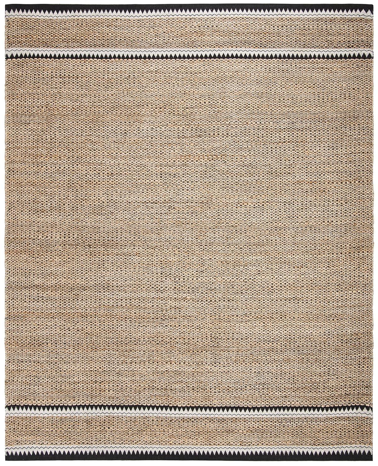 Natural Fiber NF114 Power Loomed Indoor Area Rug - Natural/Black - 9'x12' - Safavieh