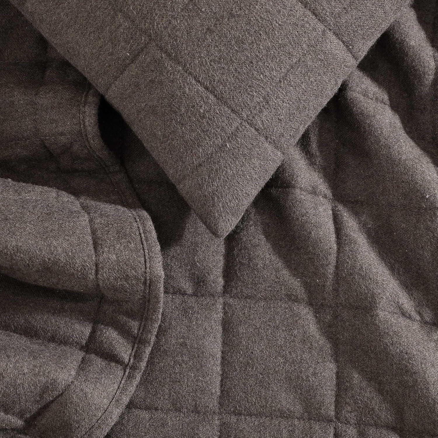 Chocolate Brown Euro Sham in Super Soft Cotton Flannel
