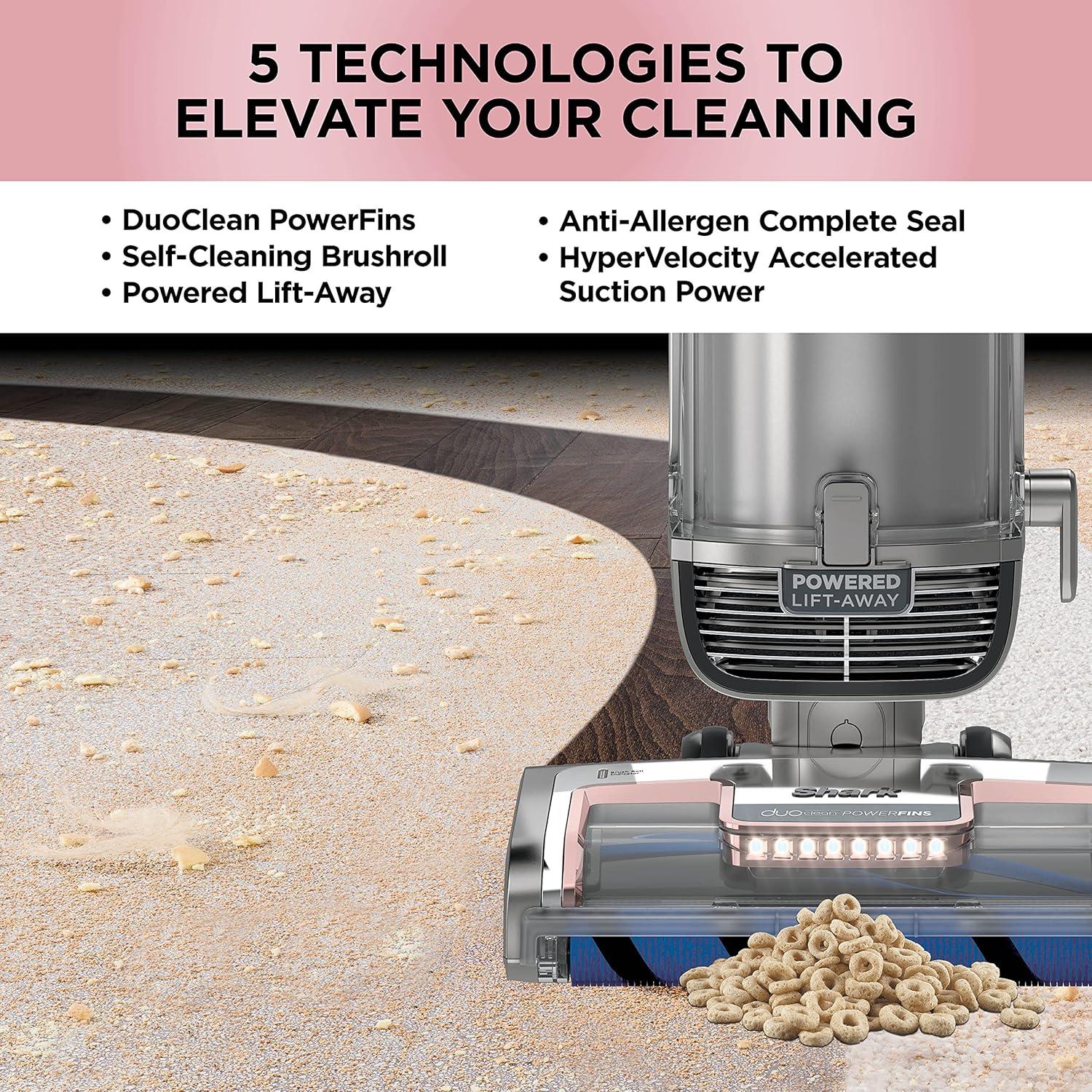 Shark® Vertex DuoClean® PowerFin Upright Vacuum Powered Lift-Away®, Self-Cleaning Brushroll