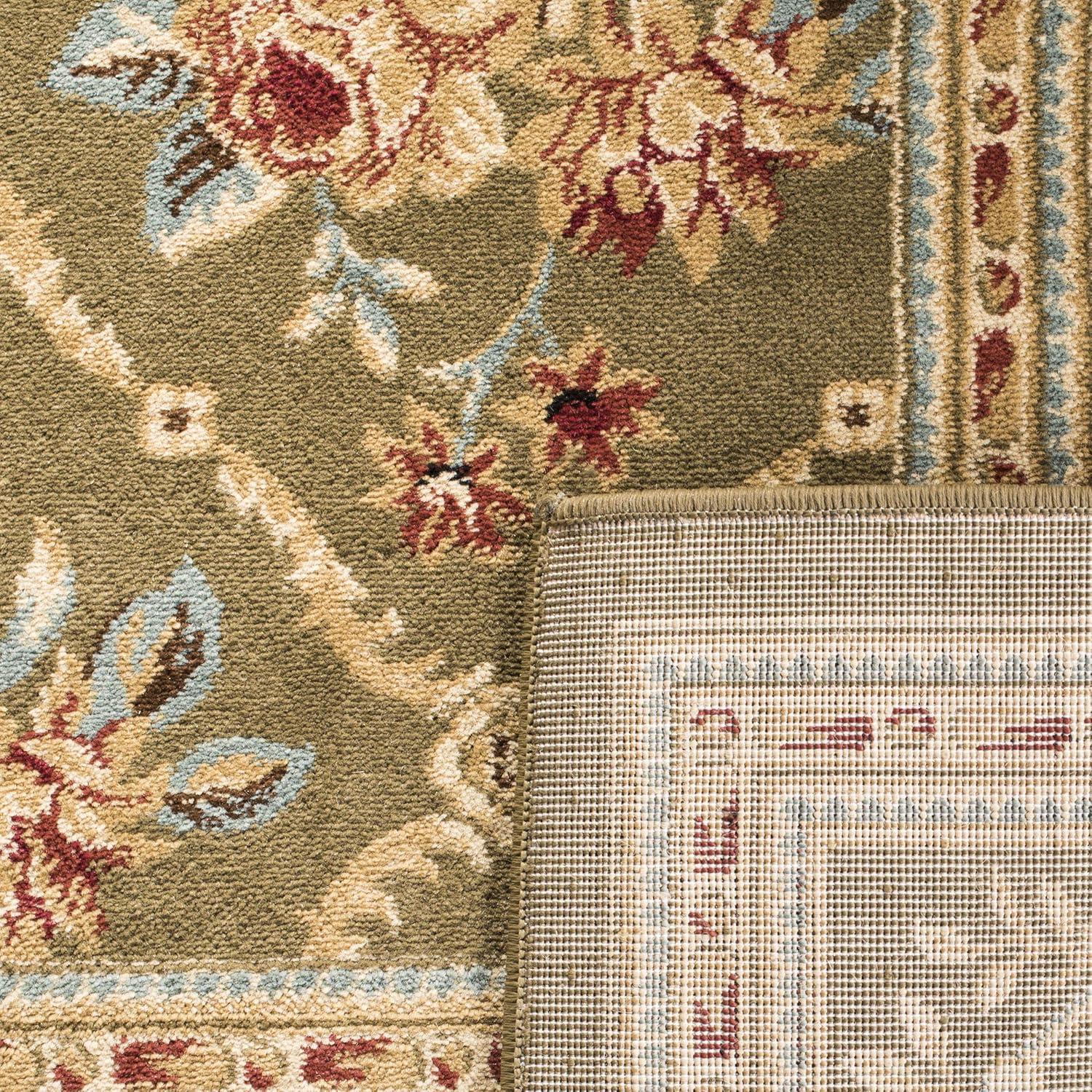 Lyndhurst LNH556 Power Loomed Area Rug - Green/Green - 5'3"x7'6" - Safavieh.