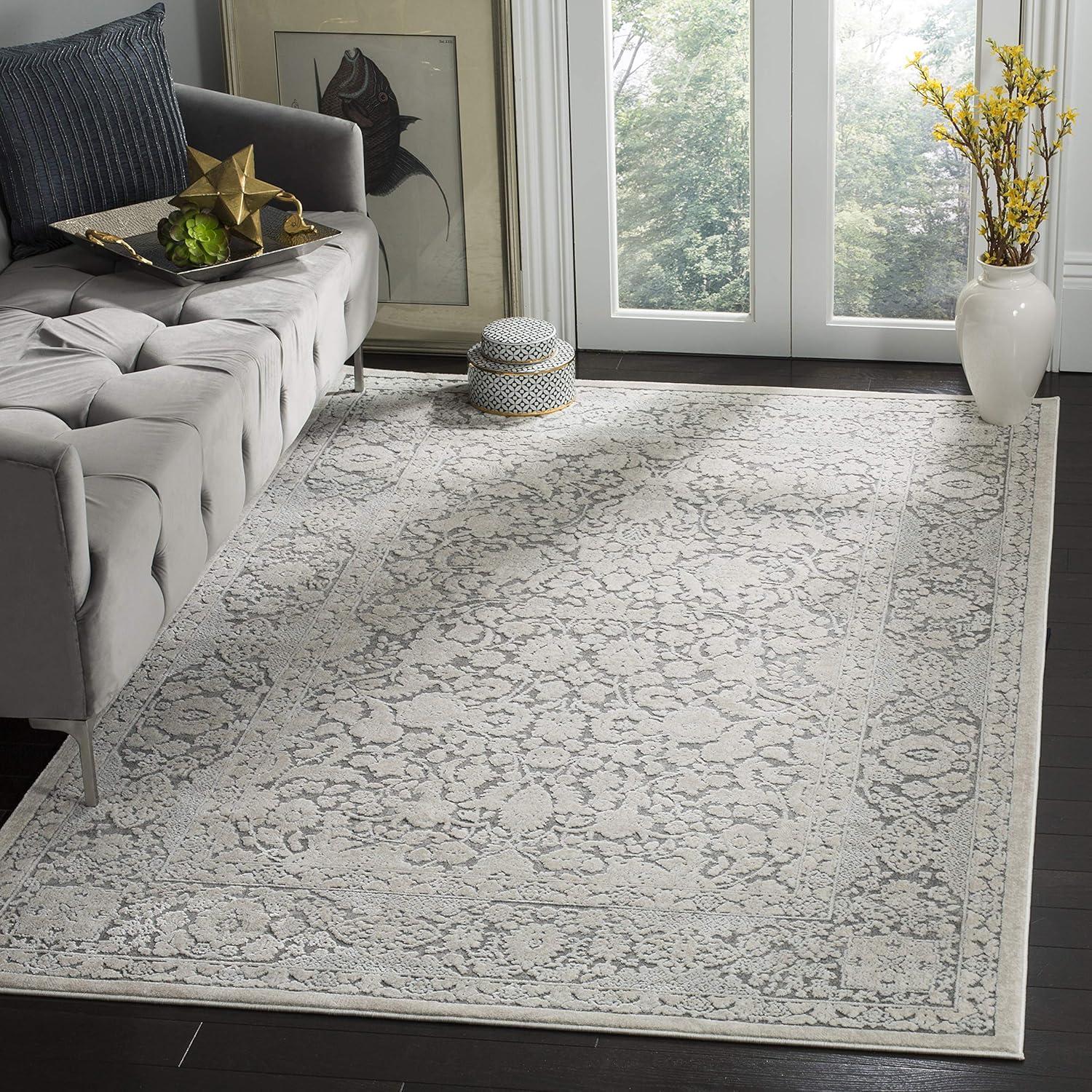 Reflection RFT667 Power Loomed Indoor Accent Rug - Dark Grey/Cream - 3'x5' - Safavieh.