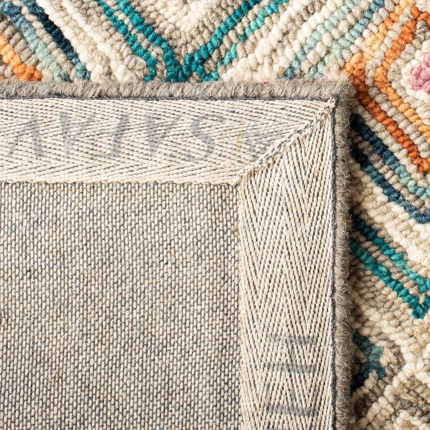 SAFAVIEH Aspen Maurice Geometric Wool Area Rug, Green/Red, 2' x 3'