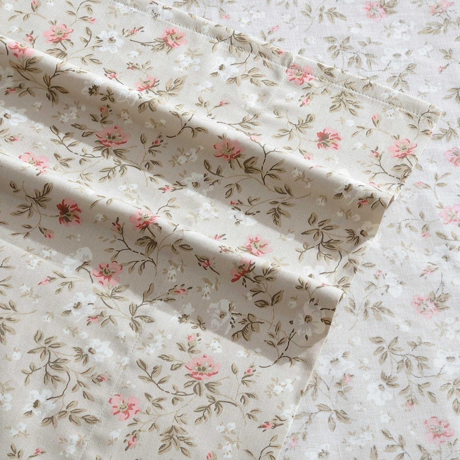 Laura Ashley Sateen Cotton Printed Sheet Sets