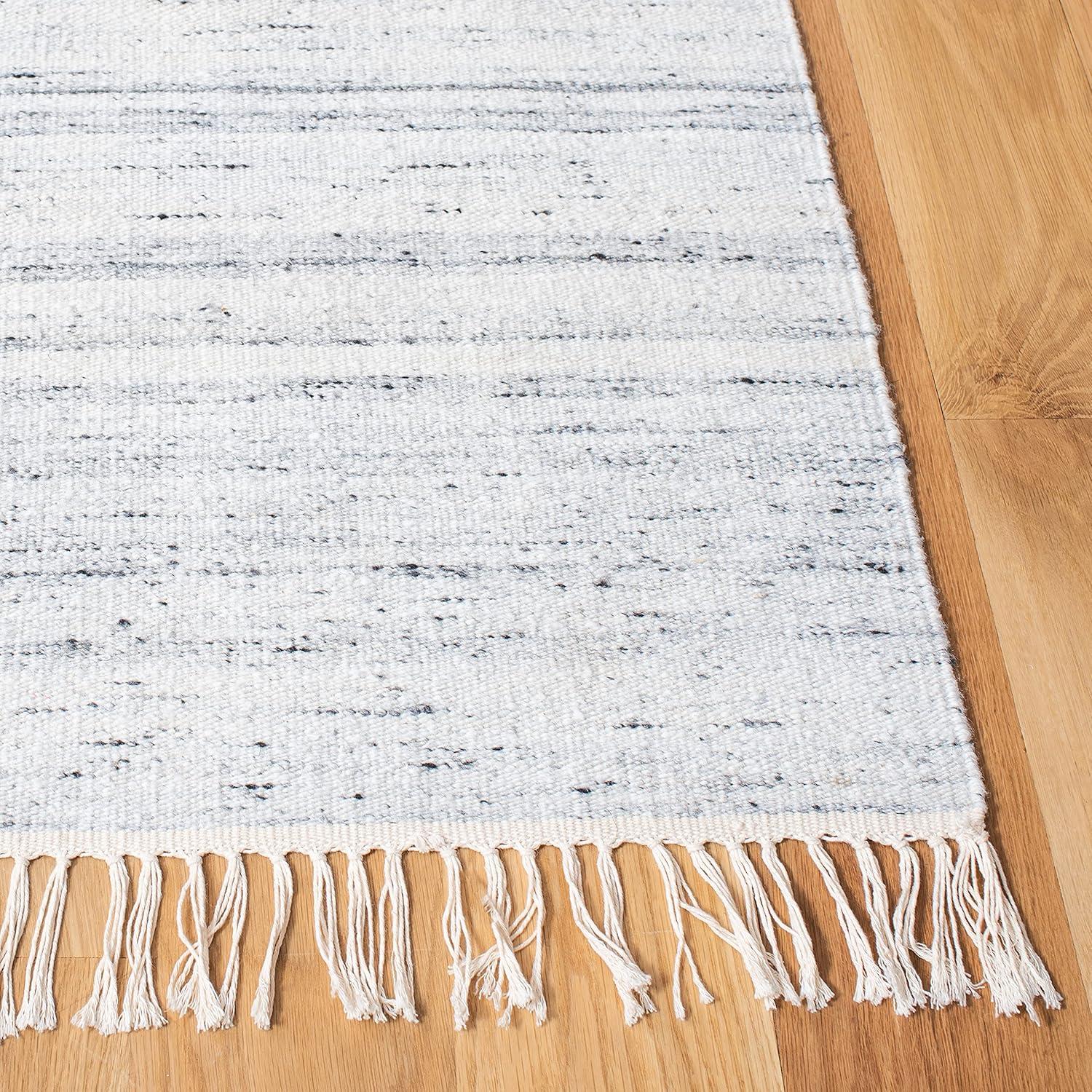 Kilim KLM551 Hand Loomed Area Rug - Ivory/Grey - 5'x8' - Safavieh.