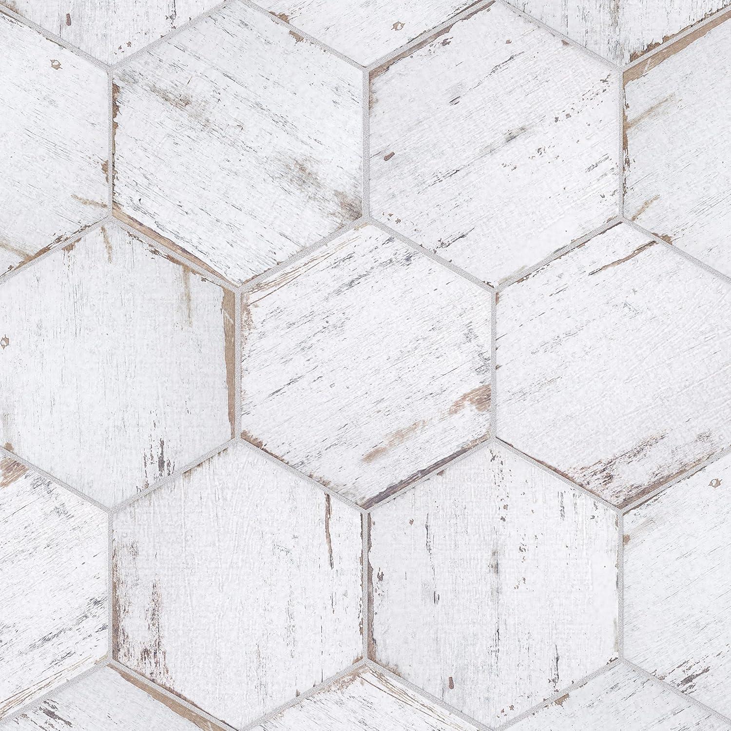 Retro 7" x 8" Porcelain Wood Look Wall & Floor Tile