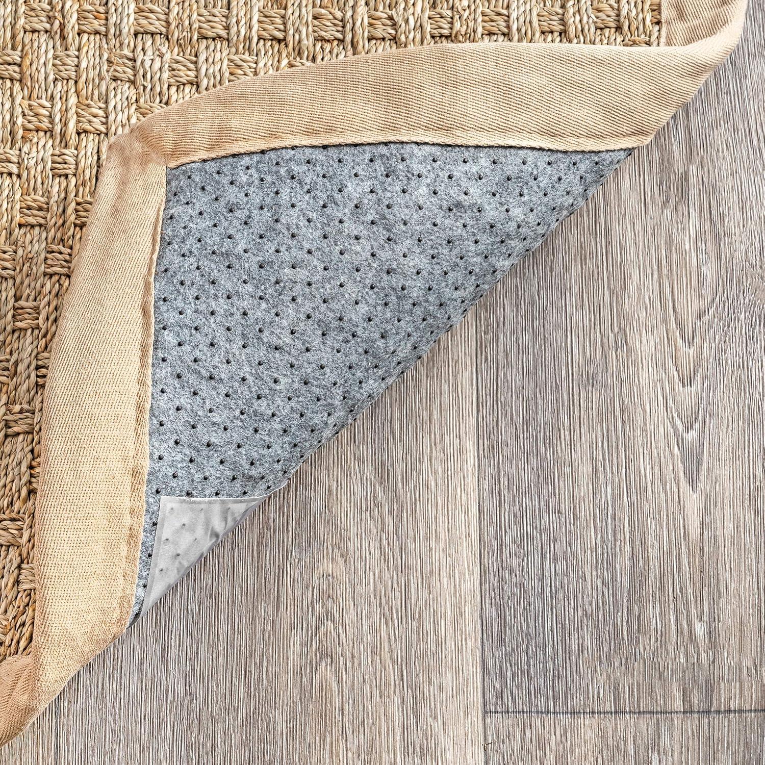 Nuloom Hesse Checker Weave Seagrass Kitchen Runner Indoor Area Rug - Hallway, Entryway, 2' 6" x 6', Natural