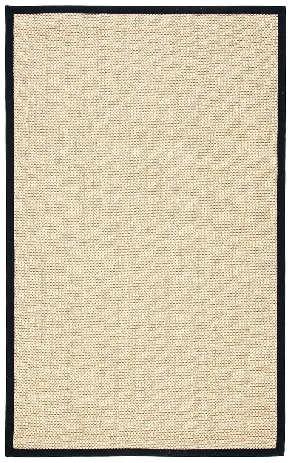 Natural Fiber NF141 Power Loomed Indoor Area Rug - Maize/Black - 5'x8' - Safavieh