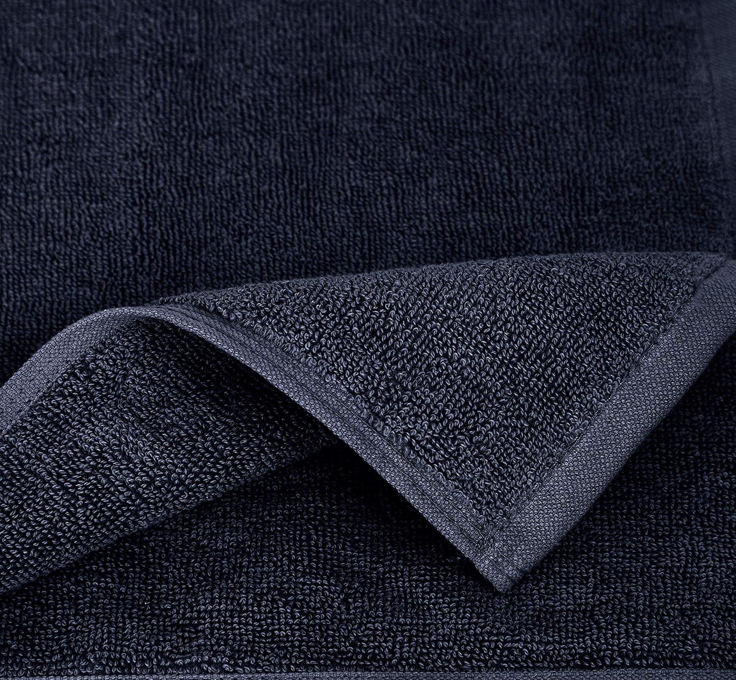 Hand Towels - 6-Pack, Softest 100% Cotton by California Design Den - Navy Blue, Six-Pcs Hand Towels