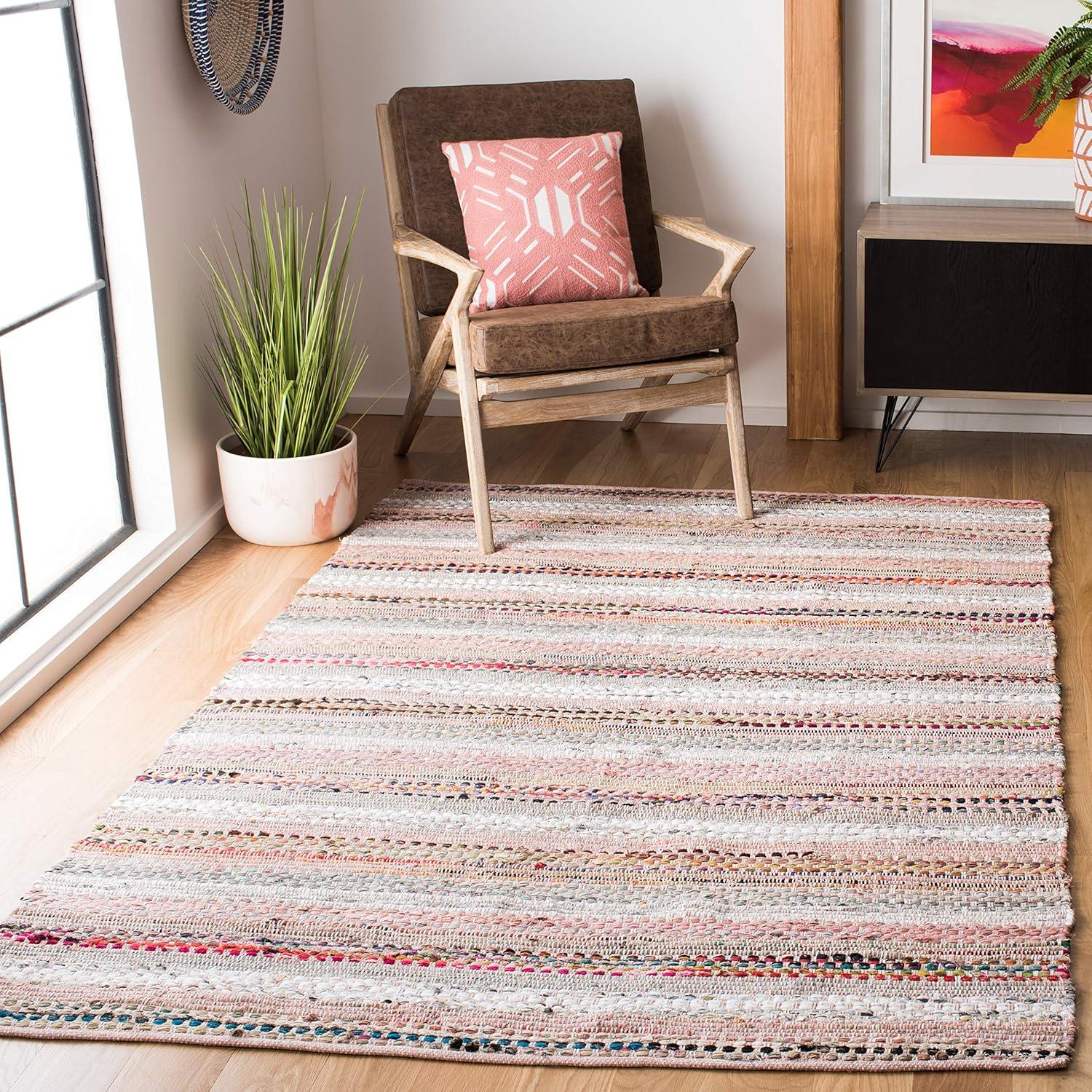 Montauk MTK975 Hand Woven Area Rug - Pink/Multi - 3'x5' - Safavieh.