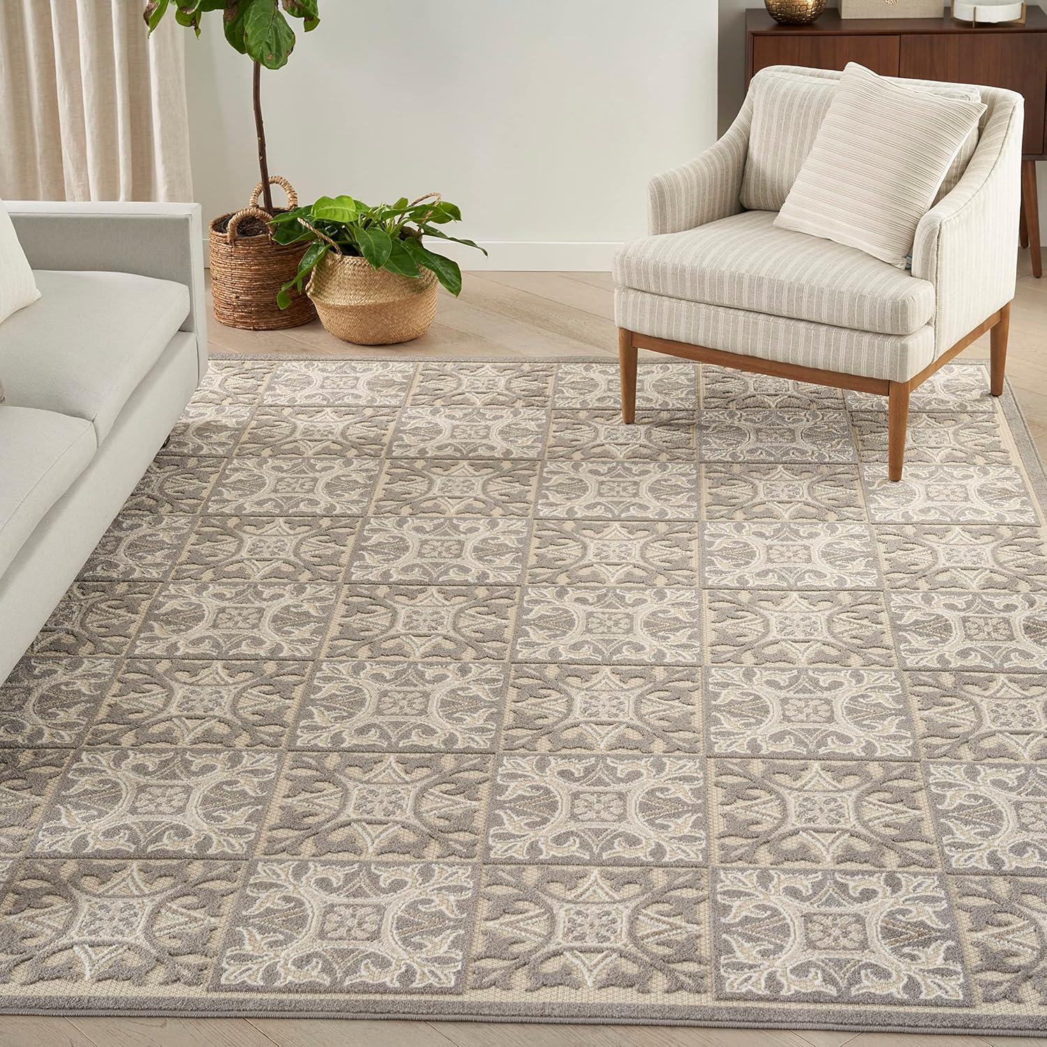 Nourison Aloha Modern Mosaic Outdoor Rug