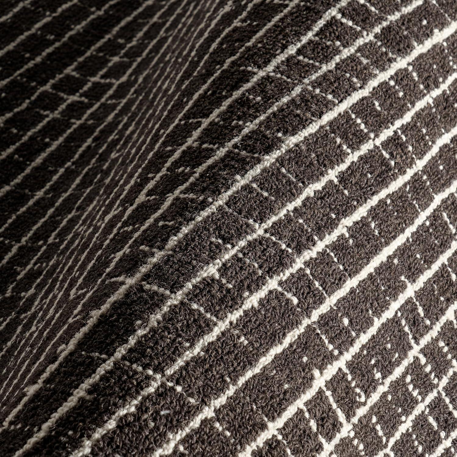 Katasha Checked Wool Area Rug