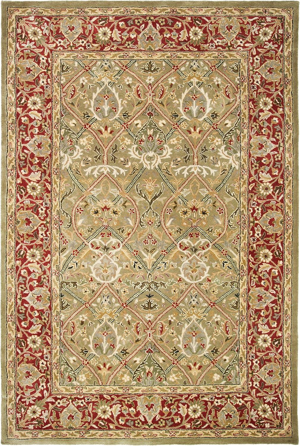 Persian Legend PL819 Hand Tufted Rectangle Traditional Area Rug - Light Green/Rust - 8' 3" X 11' - Safavieh.