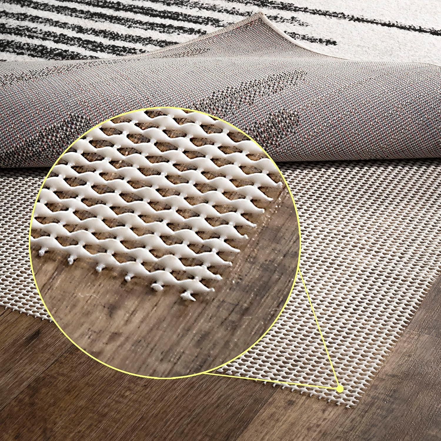 JONATHAN Y Ultra Stop Cream 12 ft. x 18 ft. Rug Pad