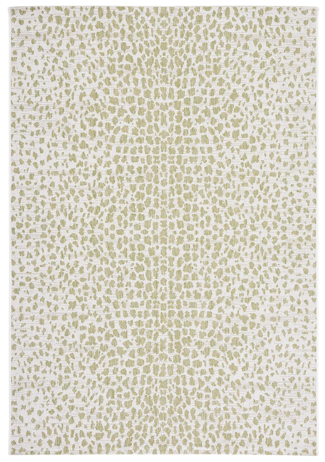 Courtyard CY8505 Power Loomed Indoor/Outdoor Area Rug - Ivory/Sage Green - 5'3"x7'7" - Safavieh.