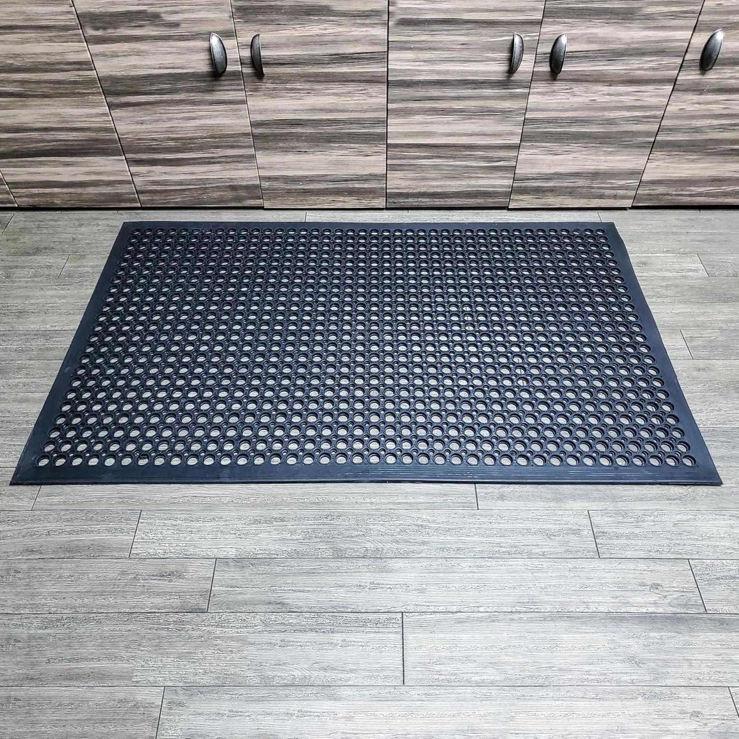 GRIDMANN Anti-Fatigue Restaurant Floor Mat, Non-Slip Rubber Drainage Mat