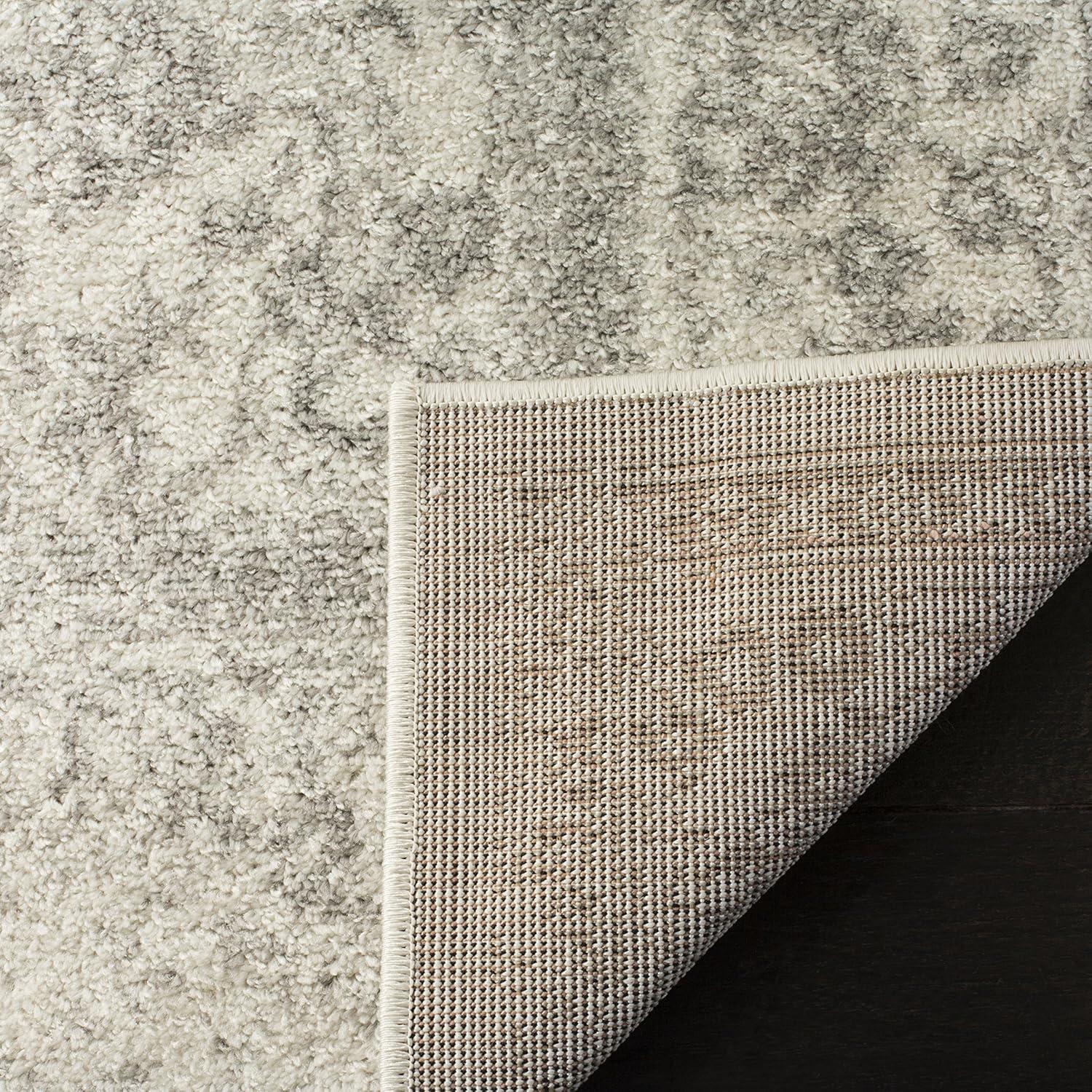 Adirondack ADRW109 Power Loomed Area Rug - Ivory/Silver - 3'x5' - Safavieh.