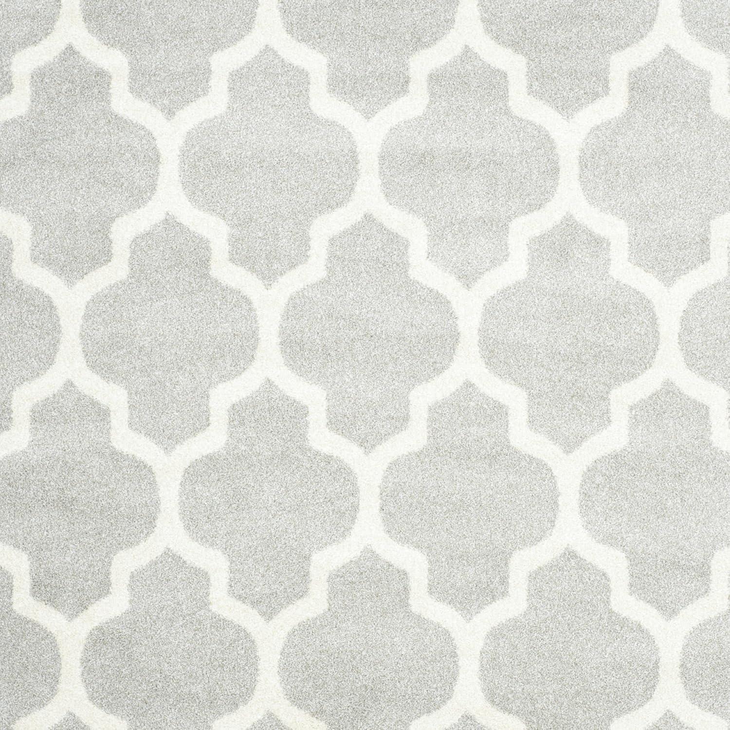 Amherst AMT420 Power Loomed Indoor Area Rug - Light Grey/Beige - 5'3"x8' - Safavieh