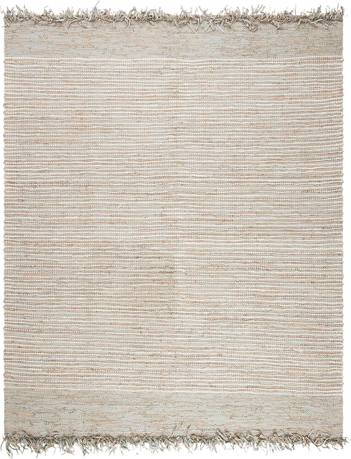 Vintage Leather VTL373 Hand Woven Indoor Area Rug - Beige/Multi - 8'x10' - Safavieh.
