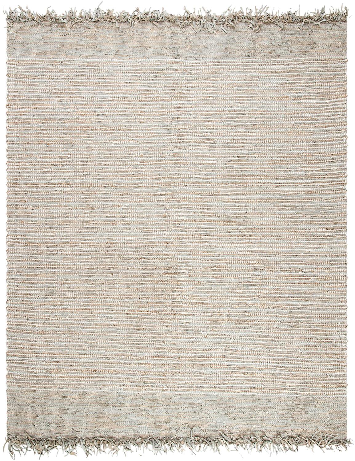 Vintage Leather VTL373 Hand Woven Indoor Area Rug - Beige/Multi - 8'x10' - Safavieh.