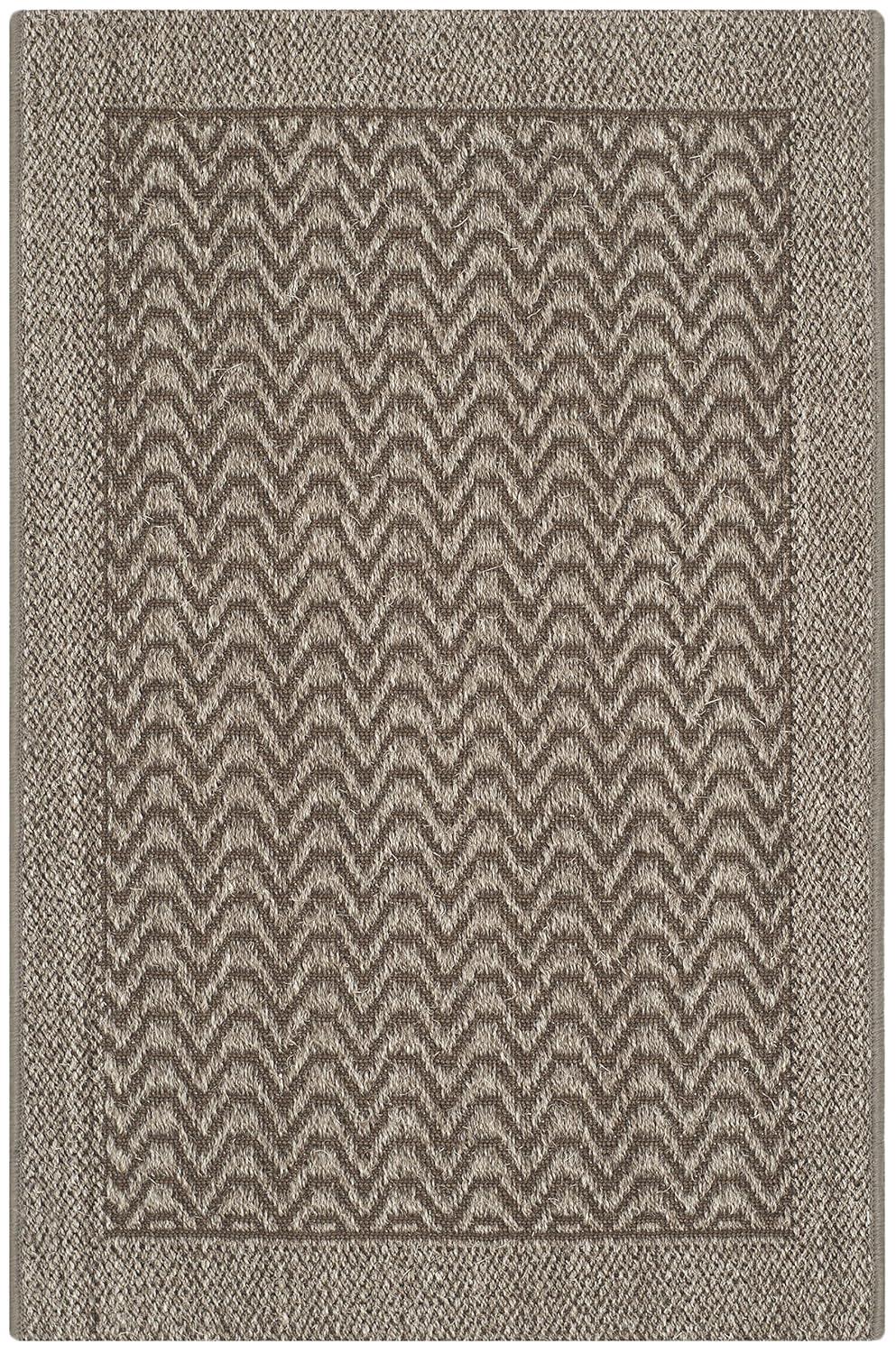 Huxley Sisal PAB321 Power Loomed, Jacquard Weave Indoor Accent Rug - 2'x3' - Silver - Safavieh