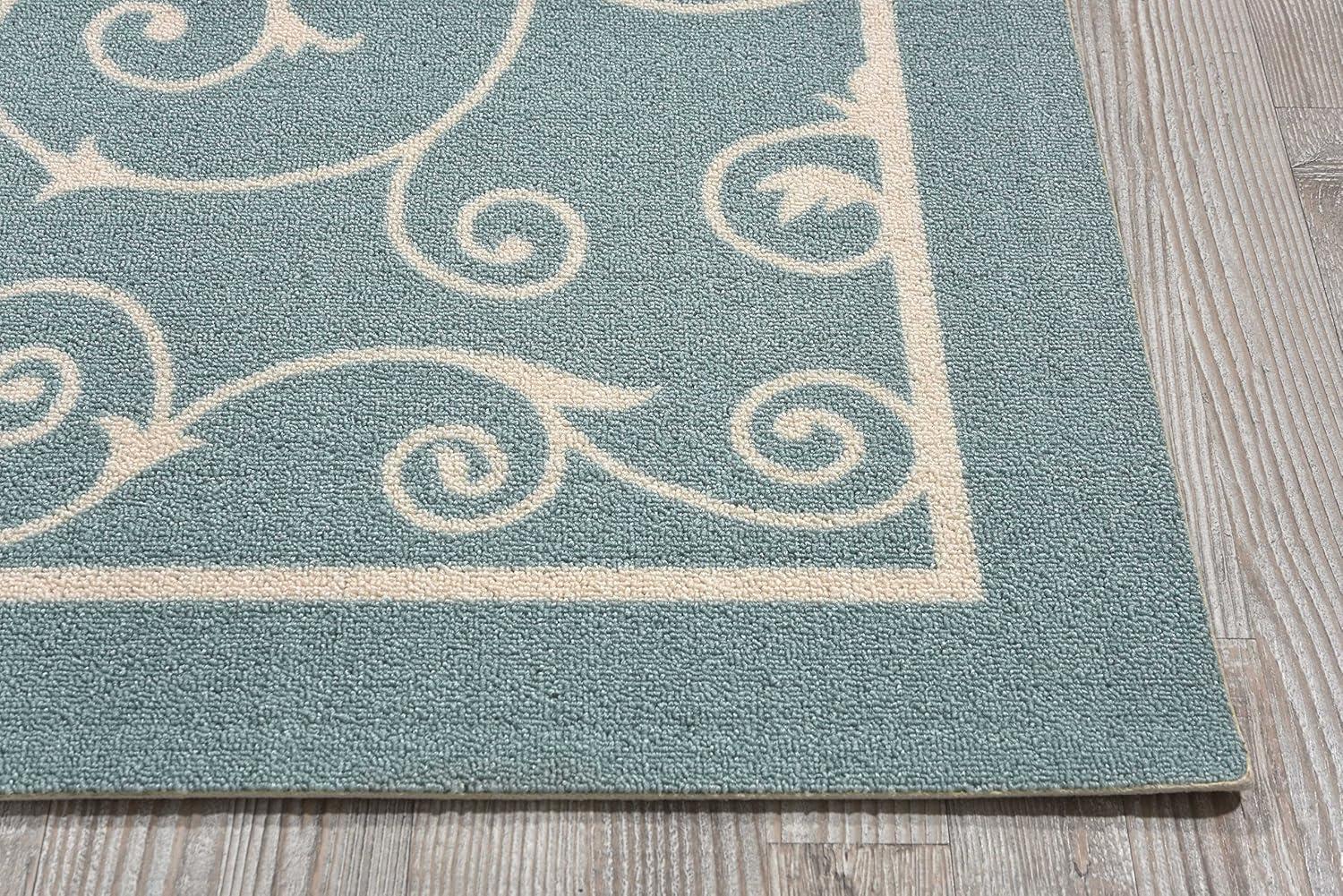 Nourison Home & Garden Loomed Scroll Indoor/outdoor Area Rug