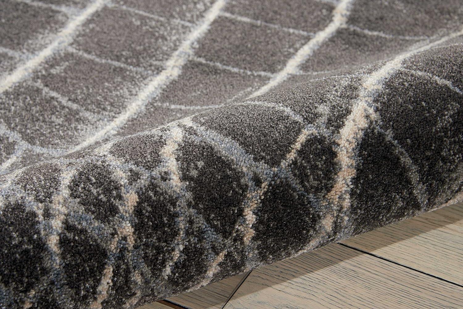 Nourison Maxell Animal Print Charcoal 5'3" x 7'3" Area Rug, (5x7)