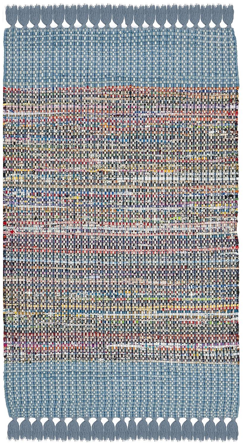 Montauk MTK972 Hand Woven Accent Rug - Blue/Multi - 2'6"x4' - Safavieh.