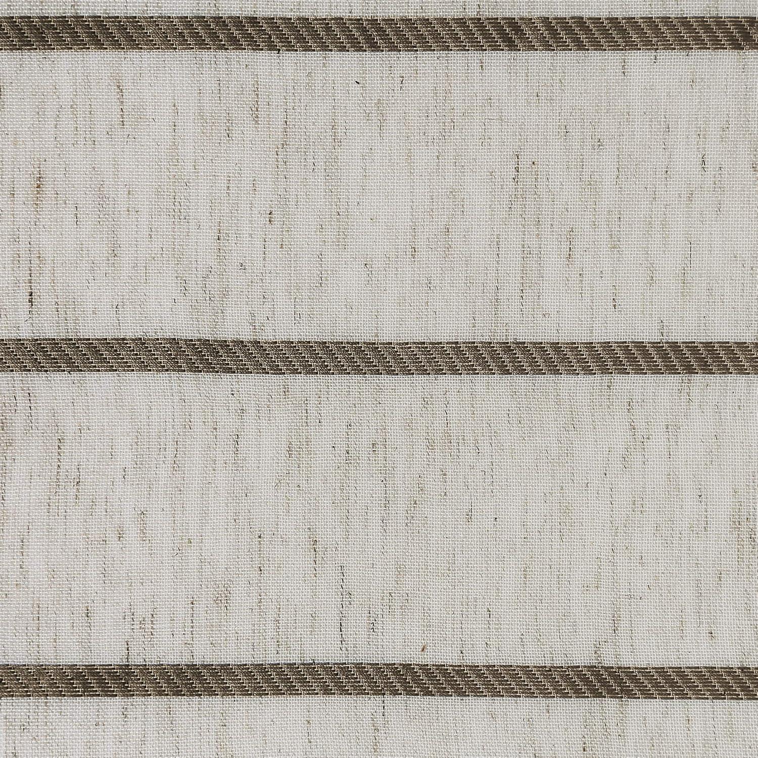 Clean Window Clean Window Aso Twill Stripe Anti-Dust Linen Blend Sheer Curtain Panel